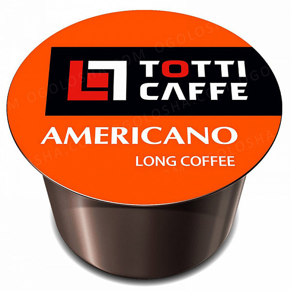 Totti Caffe Americano упаковка 100 капсул по 8 г фото в онлайн-магазине Kofe-Da.ru